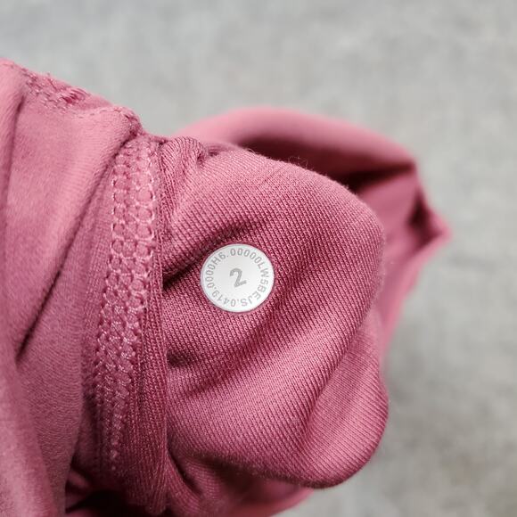 Lululemon Leggings Womens 2 Align II 25" Moss Rose Pink Yoga Run Soft Gym‎ - Picture 7 of 8